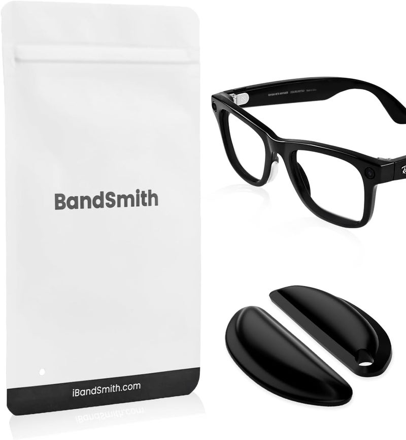 BandSmith Compatible with Ray-Ban Meta Wayfarer Eyeglass Nose Pad, 8 Pairs Soft Silicone Nose Pads, Anti Slip Replacement Nose Pads - Image 4